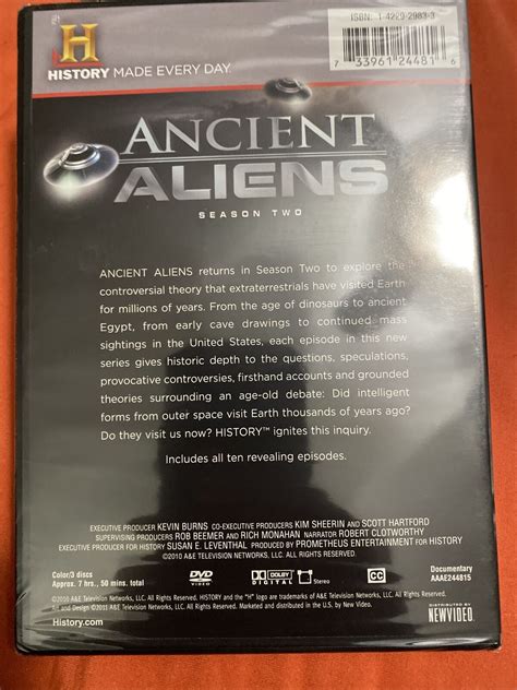 ANCIENT ALIENS SEASON 2 New Sealed DVD History Channel UFOS Conspiracy