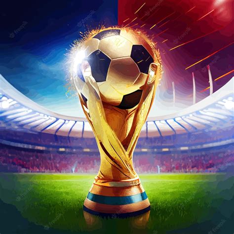 Premium Photo 2022 Soccer World Cup Trophy Illustration