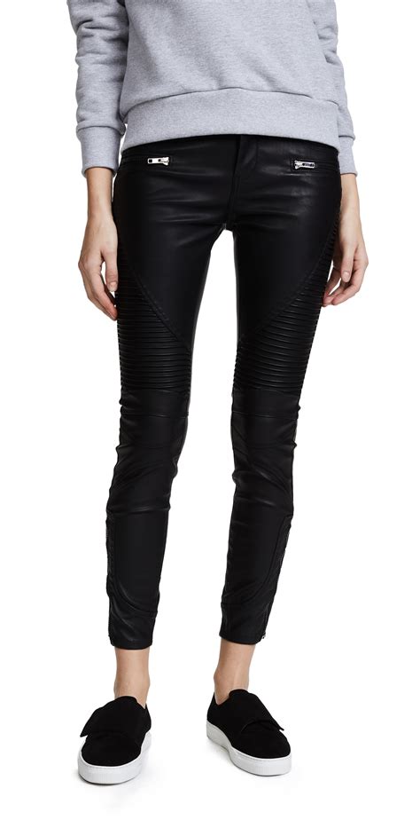 Blanknyc Blanknyc Black Vegan Leather Moto Pants Daddy Soda Editorialist