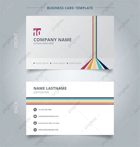 Creative Business Card And Name Card Template Lines Vertical Horizontal Room Perspective ...