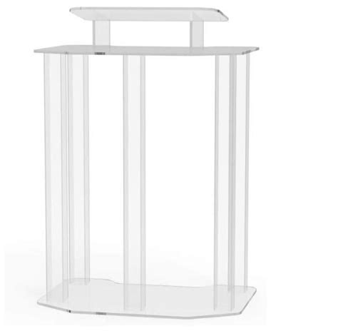 Acrylic Podium Clear Pulpit Large Lecterm For Church School Conference Plexiglass Events Hotel