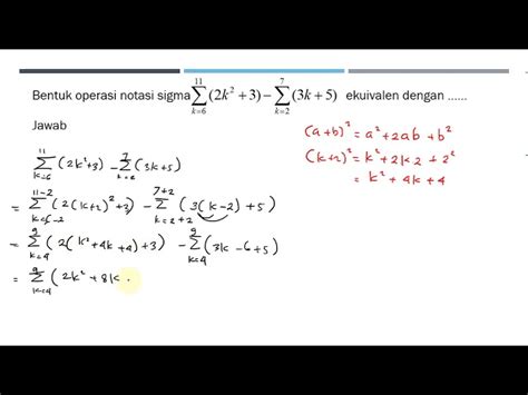 Cara Mengubah Notasi Sigma Notasi Sigma Pengertian Bentuk Umum Dan