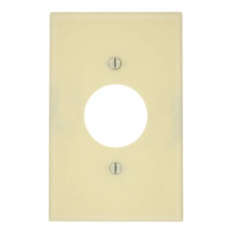 Leviton 1 Gang Ivory 1406 In Single Outletreceptacle Plastic Midwaymidsize Wall Plate 1