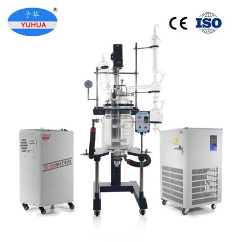 Yuhua 50L Chemical Lab Jacketed Glass Reactor China Glass Reactor And