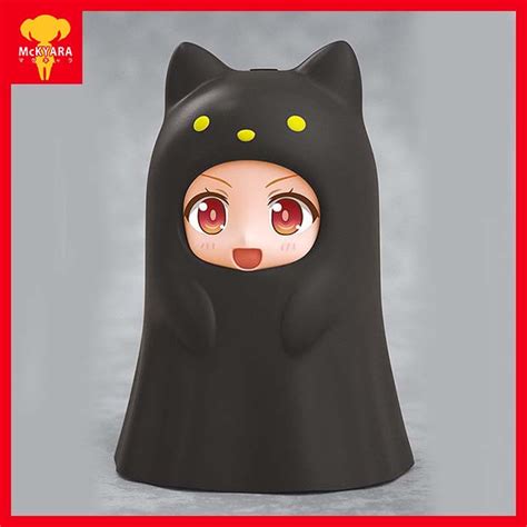 Nendoroid More Kigurumi Face Parts Case Ghost Cat Black Shopee