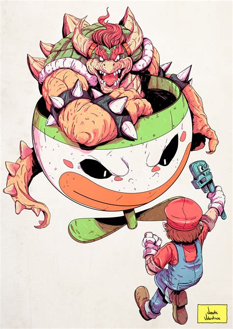 Bowser - Super Mario World - Commission on Behance