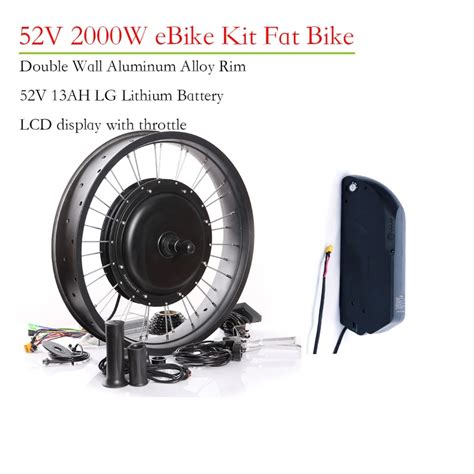 52v 2000w Fat Bike Motor Kit Electric Bike Conversion Kit 52v 13ah