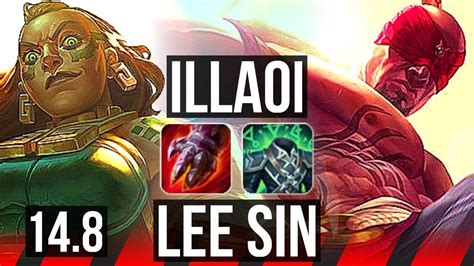 Illaoi Vs Lee Sin Top 6 Solo Kills 600 Games Na Master 148