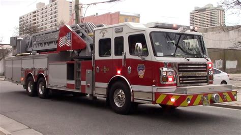 Atlantic City Fire Department Ladder 1 And Engine 7 Responding 3 14 23