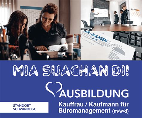 Mia suachan Di Ausbildung zur zum Kauffrau Kaufmann für Büromanagement