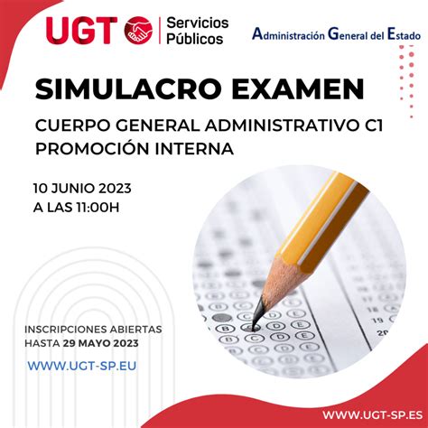 Simulacro de examen Cuerpo General Administrativo C1 promoción interna