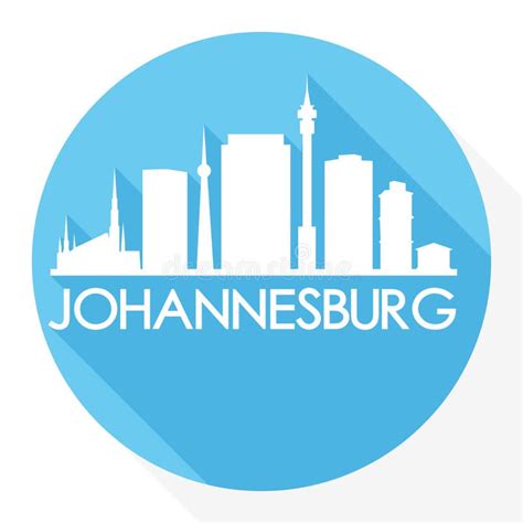 Johannesburg Skyline City Icon Vector Art Design Stock Vector ...