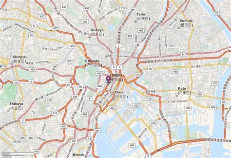 Tokyo Map - Japan