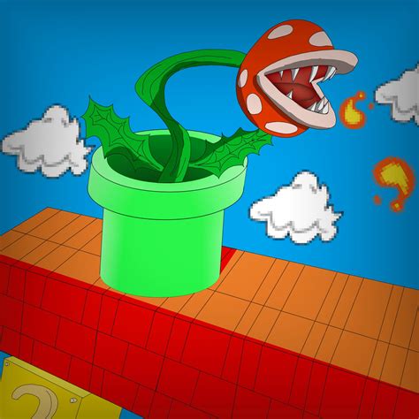 Mario Piranha Plant Drawing