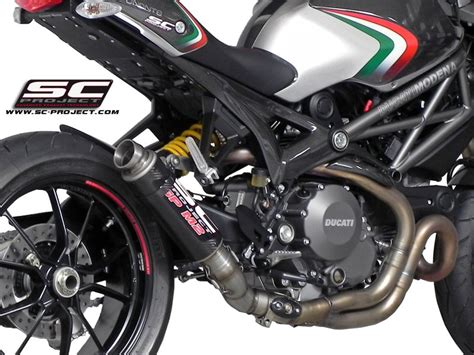 Pot d échappement non homologué SC Project GP M2 en carbone pour DUCATI