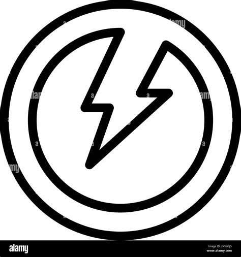 Free Energy Icon Outline Vector Hotel Facility Modern Resource Stock