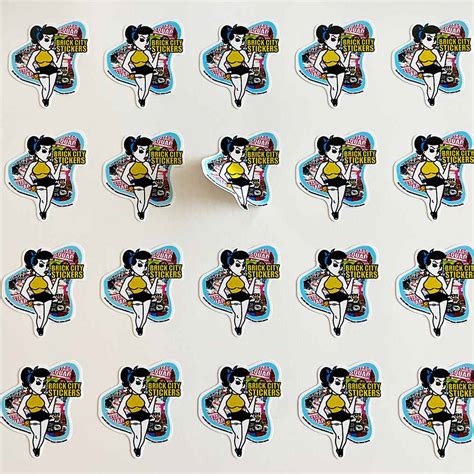 Kiss Cut Sticker Sheets Brick City Stickers