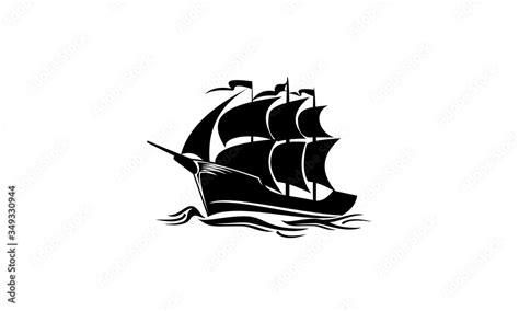 Sailing Ship Vector Illustration Ship Boat Sea Sailboat Sail