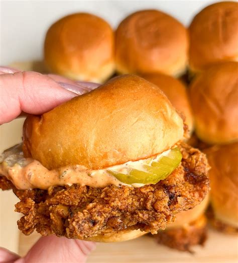 Popeye S Spicy Chicken Sliders Sandwich Bad Batch Baking