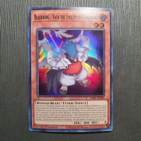 Blackwing Vata The Emblem Of Wandering Dabl En Yugioh Darkwing