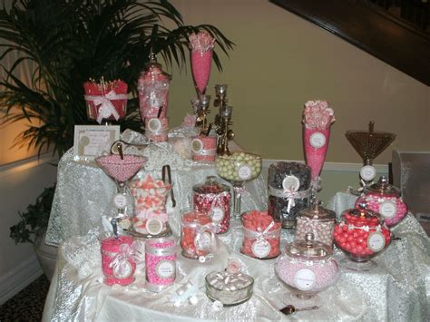 A Beautiful Pink Candy Buffet Weddingbee Photo Gallery