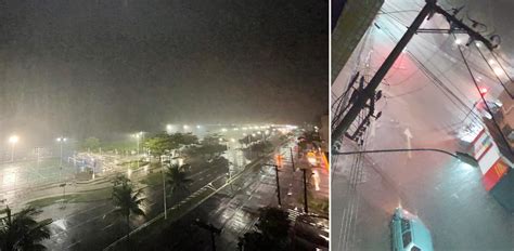 A Gazeta Chuva No ES Tempestade Raios Causa Alagamentos Na