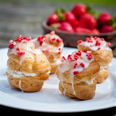 Strawberry Cream Puffs Eat Live Travel Write