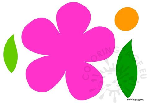 Flower Templates Coloring Page