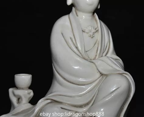 Old Chinese Dehua White Porcelain Kwan Yin Guan Yin Boddhisattva