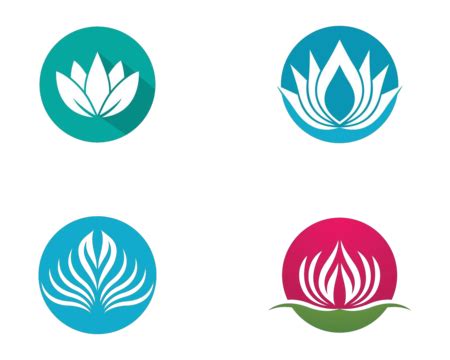 Lotus Symbol Vector Icon Spa Isolated Vector Vector Spa Isolated