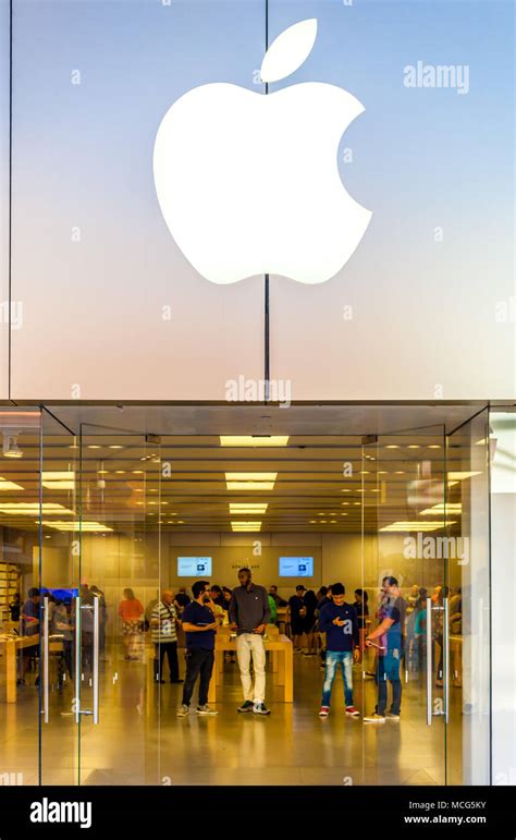 SAN ANTONIO, TEXAS - APRIL 12, 2018 - Entance of Apple store located at ...