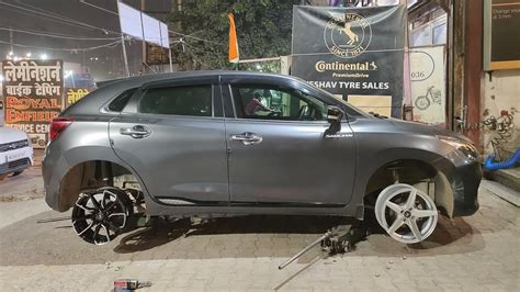 Finally New Alloys In Baleno 2022 कस लग Royal Alloys Tyre