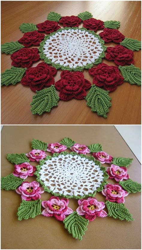 The Rose Doily Craft Ideas Crochet Flower Tutorial Irish Crochet