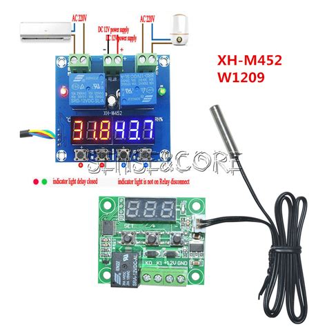 Xh M V Led Digital Display Thermostat Temperature Humidity