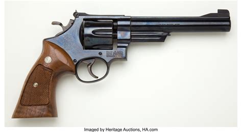 Boxed Smith And Wesson Target Model 25 2 1955 Double Action Lot 32478 Heritage Auctions