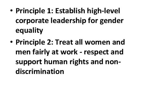 Principles Of Women Empowerment Presented By Prof M