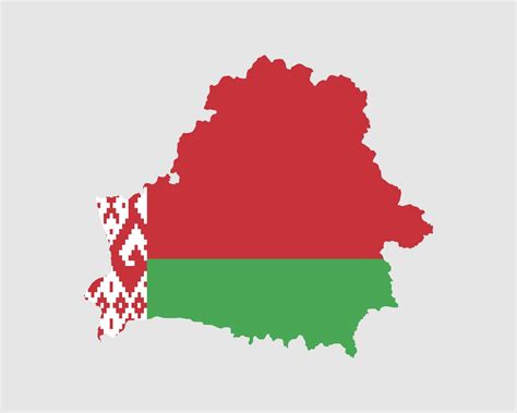 Belarus Map Flag. Map of Belarus with country flag. Vector illustration ...