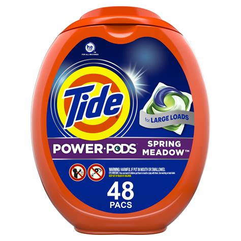 Tide Power Pods Clean Laundry Detergent Spring Meadow 81oz 48ct