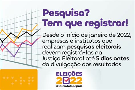 Pesquisas eleitorais já registradas em 2022 podem ser acessadas pela