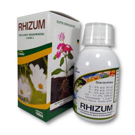 Rhizum Fertilizante Organomineral Enraizador 100 Ml No Shoptime