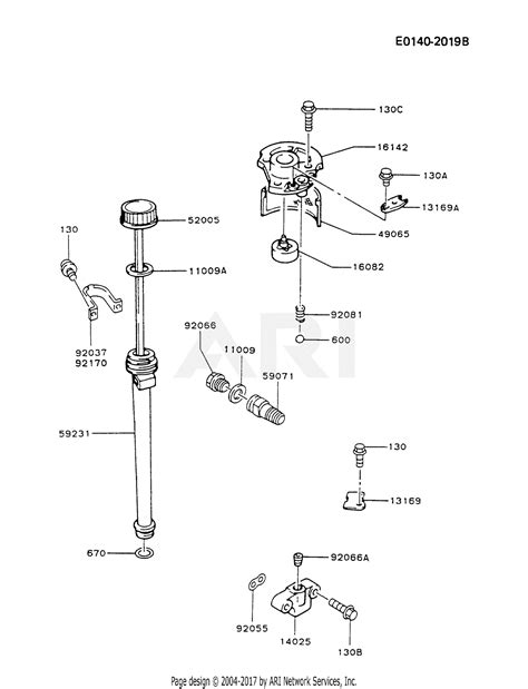 Kawasaki FB460V BS23 4 Stroke Engine FB460V Parts Diagram For