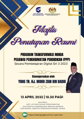 Buku Program Majlis Penutupan Rasmi Ptm Siri Nuraliyah Binti