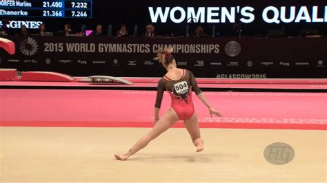 Valente Ailen Arg 2015 Artistic Worlds Qualifications Floor Exercise Youtube