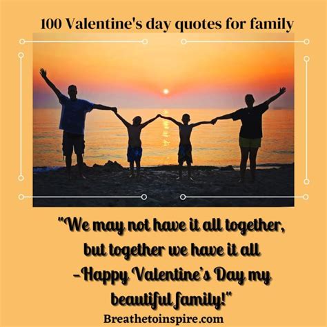 100 Happy Valentine's Day Quotes For Family - Breathe To Inspire