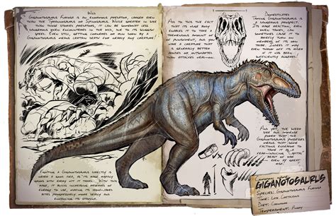 Ark Survival Evolved Dossiers Gigantosaurus By Djdinojosh On Deviantart