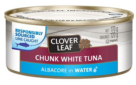 Chunk White Tuna Albacore In Water Clover Leaf