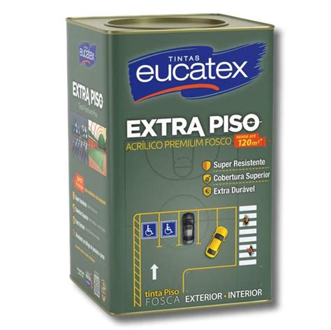 Tinta Acrilica Premium L Cinza Escuro Extra Piso Eucatex Tinta