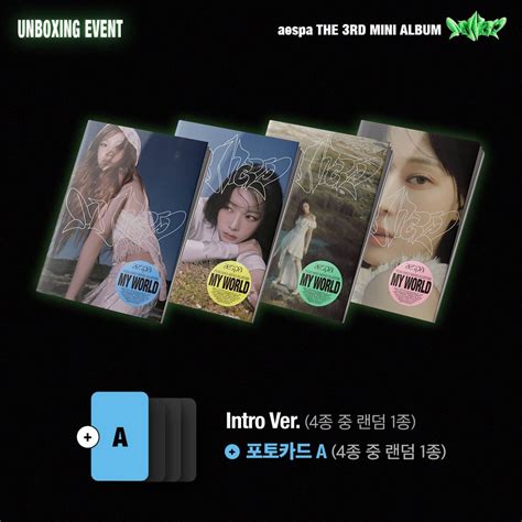 KWANGYA on Twitter aespa MY WORLD UNBOXING EVENT 5월 8일 aespa와