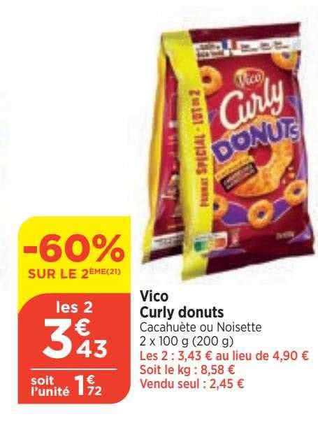 Promo Vico Curly Donuts Chez Bi Icatalogue Fr