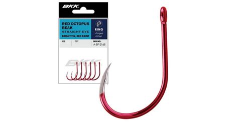 Offerta Bkk Red Octopus Beak Straight Eye In Line Accessori Ami